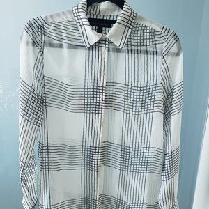 Banana Republic Sheer Stripe blouse